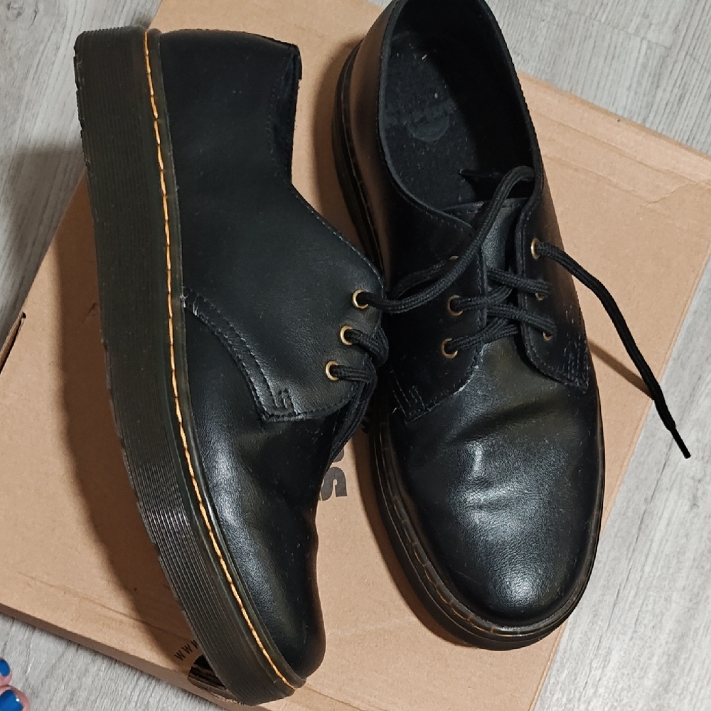 Dr. Martens Black Leather Oxfords